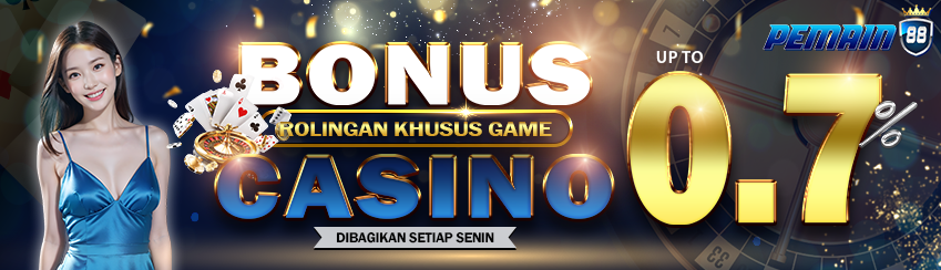 BONUS COMMISION / ROLLINGAN CASINO UP TO 0,7% DIBAGIKAN SETIAP HARI SENIN. S&K BERLAKU.	